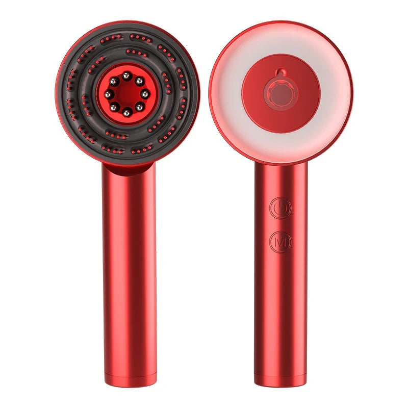 2 -in 1 Fluffy Comb Scalp Massager with oil Applicator Electric hair brush with oil dispenser 
Infrared Hair Care and Beauty