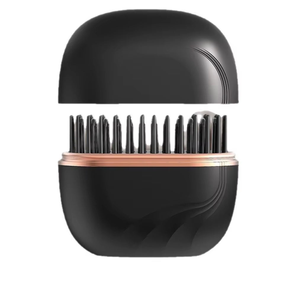 Mini Electric Heating Hair Straightener Brush Portable Hairdressing Tool Cordless Hair Straightener Comb Rechargeable