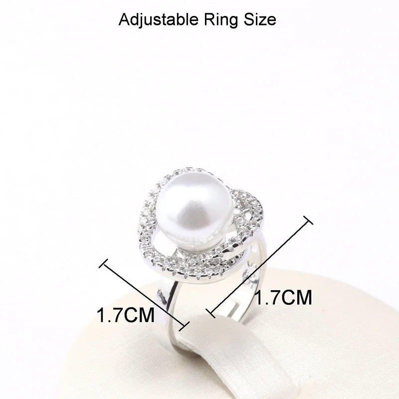 Real White Freshwater Natural Pearl Set Women Wedding 925 Sterling Silver Necklace Earring Sets Jewelry Anniversary Gift